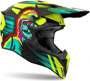 Airoh Helmet Wraaap Cyber yellow matt, 2XL