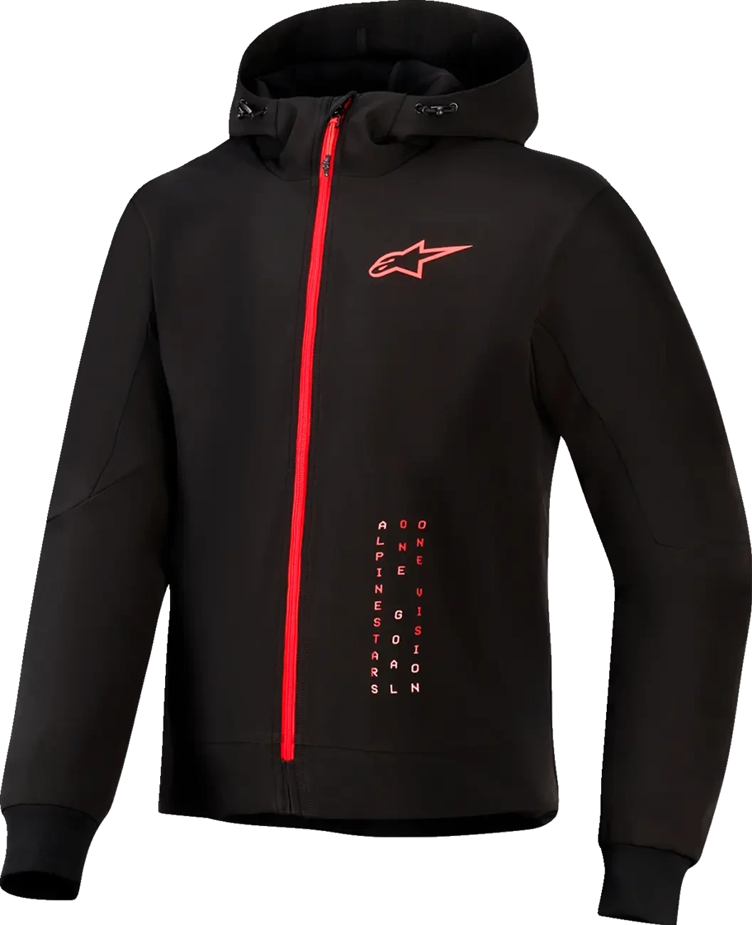 JKT/HOODIE RADIUM TECH BLACK/RED S