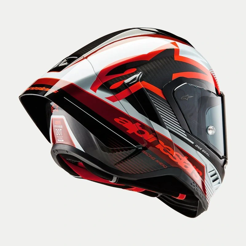 Alpinestars Helmet Supertech R10 Team Black/Carb/Red/White, XS