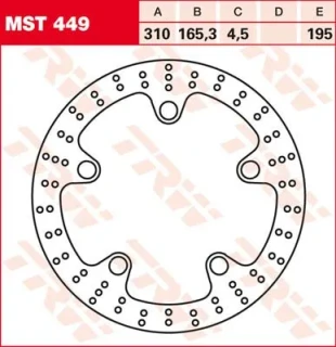 BRAKE ROTOR FIX ROUND L/R