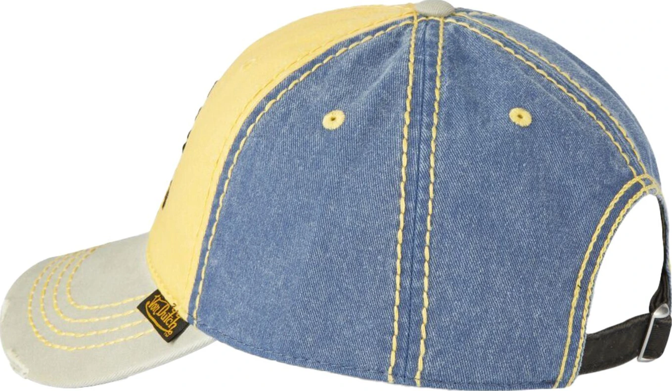 Von Dutch Baseball retro cap helmet, Yellow