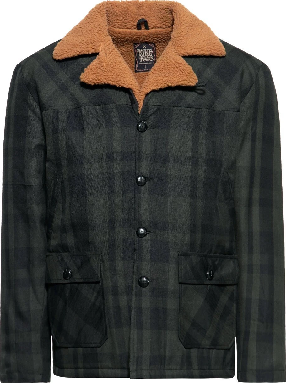 King Kerosin Karo Jacket black/olive, 2XL