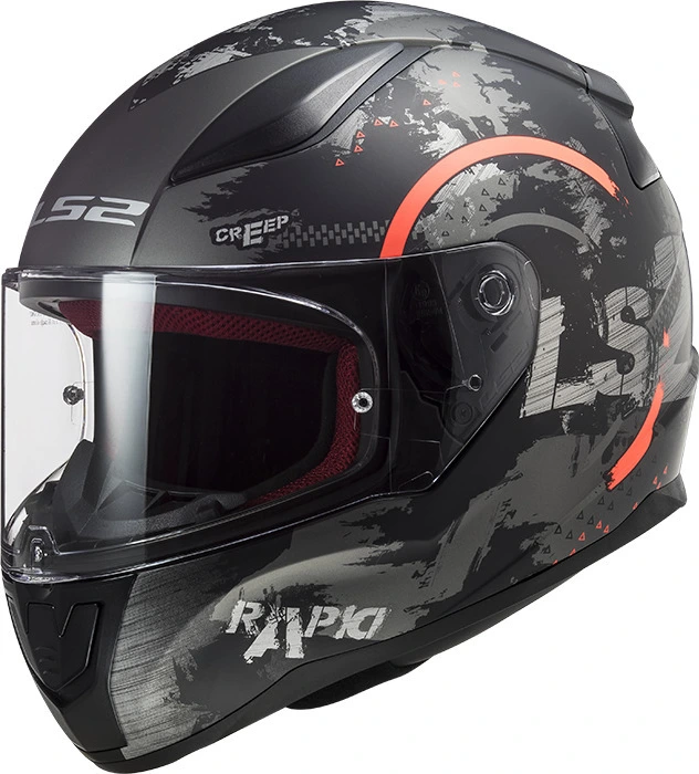 LS2 FF353 RAPID CIRCLE helmet - Matt Titanium Fluor Orange, 3XL