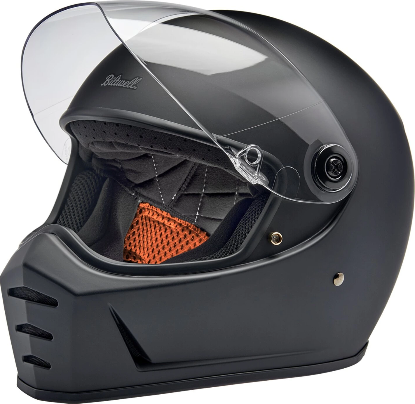 Biltwell Lane Splitter helmet, Black, S, flat