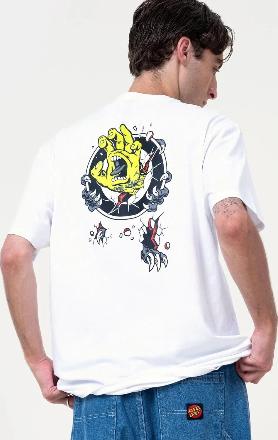 Santa Cruz Roskopp Screaming Target t-shirt white, M