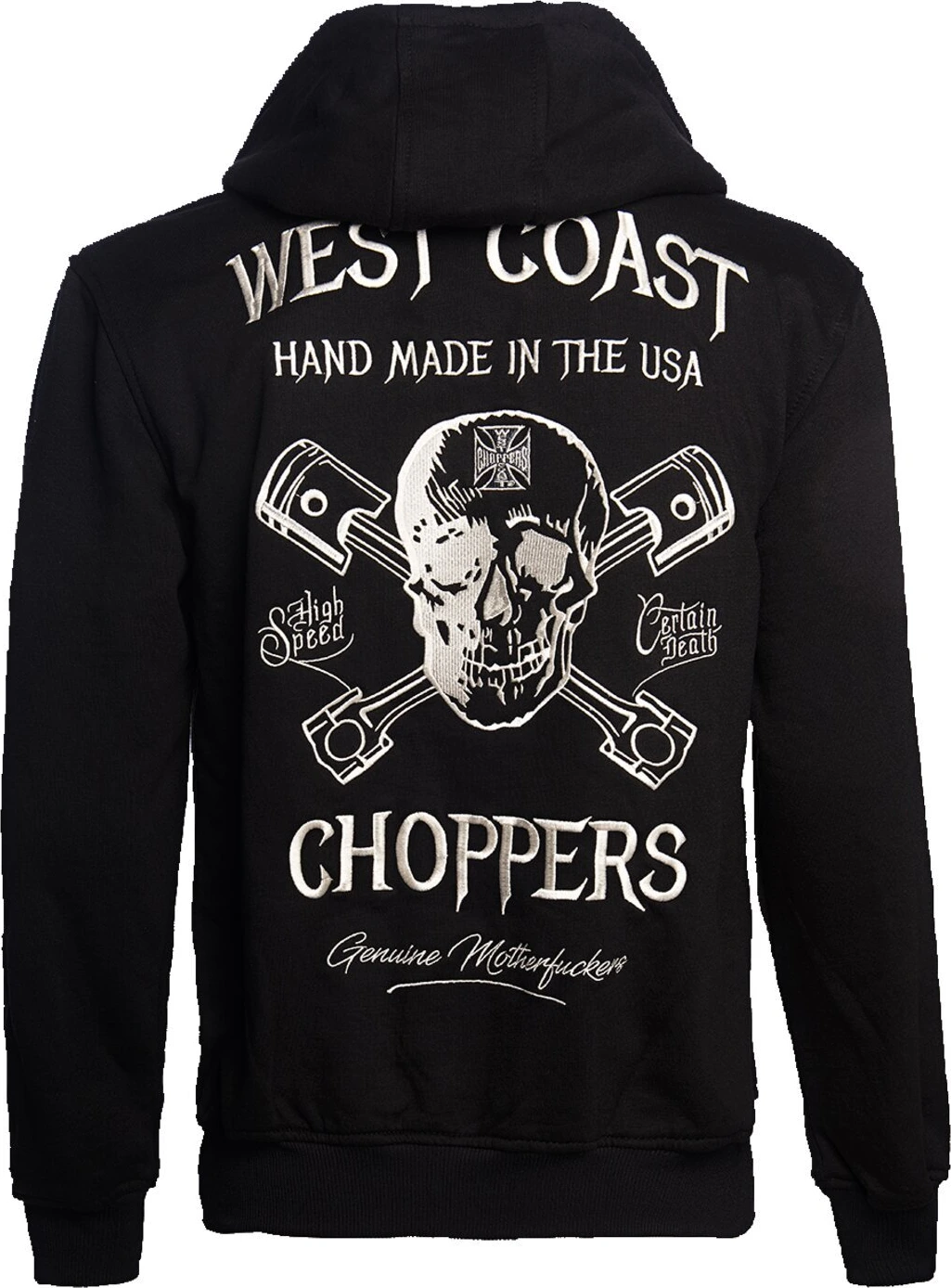 WCC High Speed zip hoodie, Black, S