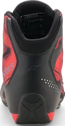 SHOE CELER VENTED BLACK/RED 6