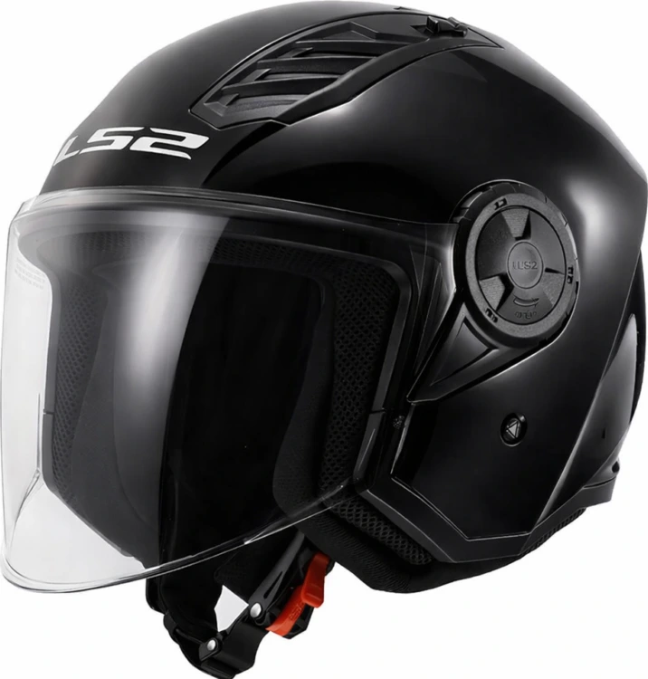 LS2 OF616 AIRFLOW II SOLID helmet - Gloss Black, XS
