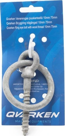Ring Eye Bolt with wood thread 8x60mm