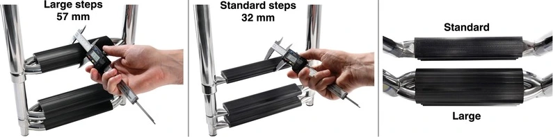 Step ladder under platform 4 steps XL