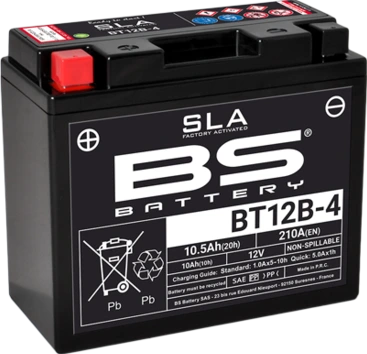 BS Battery BT12B-4 (FA) SLA - Noslēgts un aktivizēts