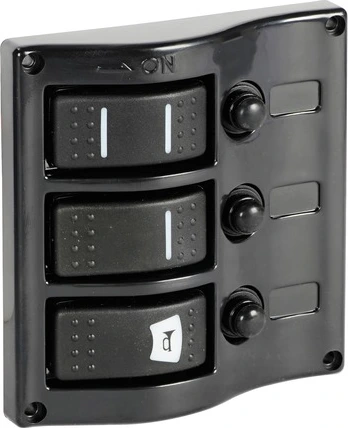 3-switch panel graphite