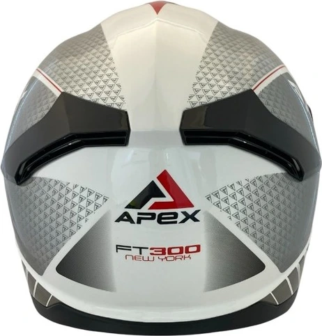 APEX Helmet FT300 New York white/grey/red XS