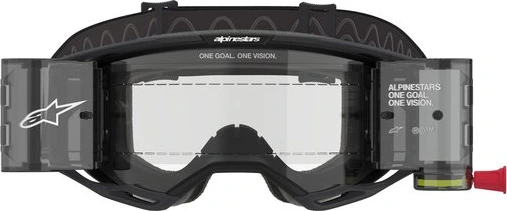 Alpinestars Goggle Vision 8 CORP Black/ Clear ROLL-OFF