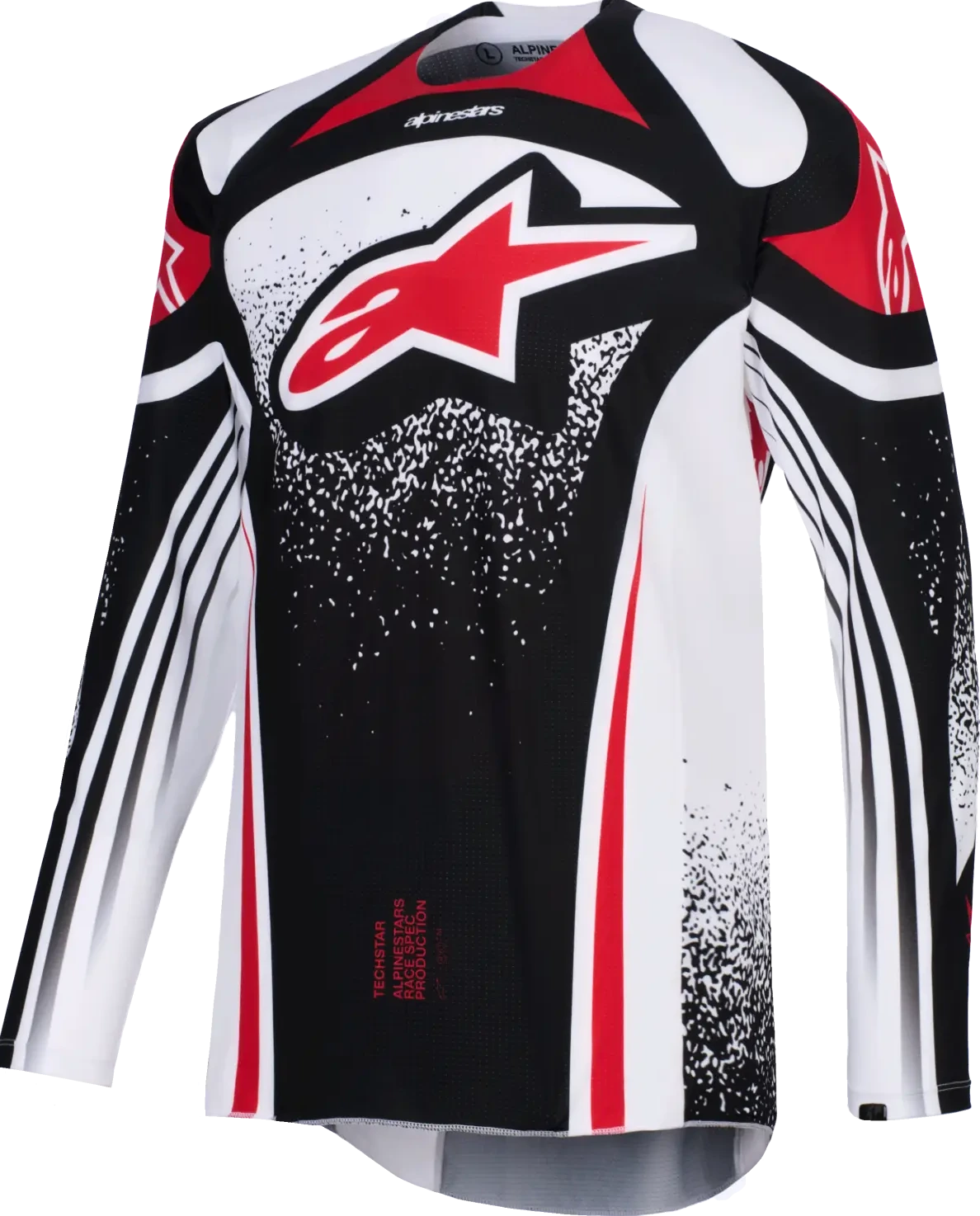 JERSEY TECHSTAR NOMUR BLK/WH/RED S