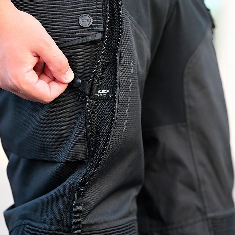 LS2 Travel Lady Pant - L, Black Dark Grey