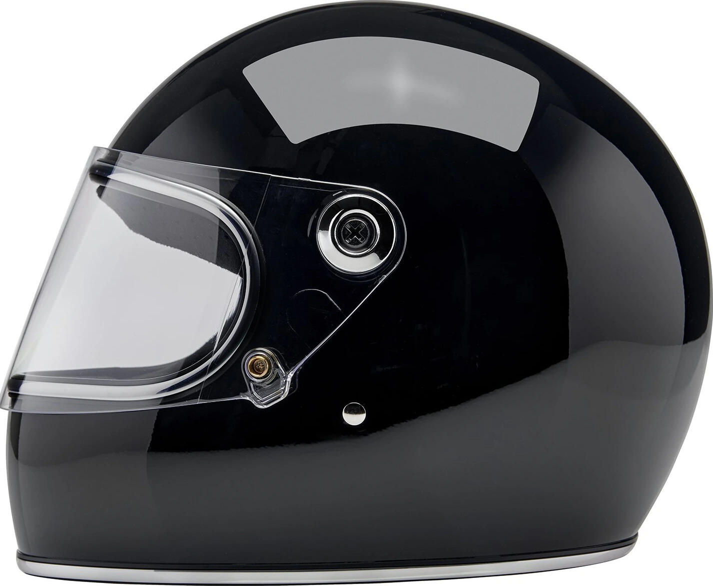 Biltwell Gringo S helmet, Black, XS, Gloss