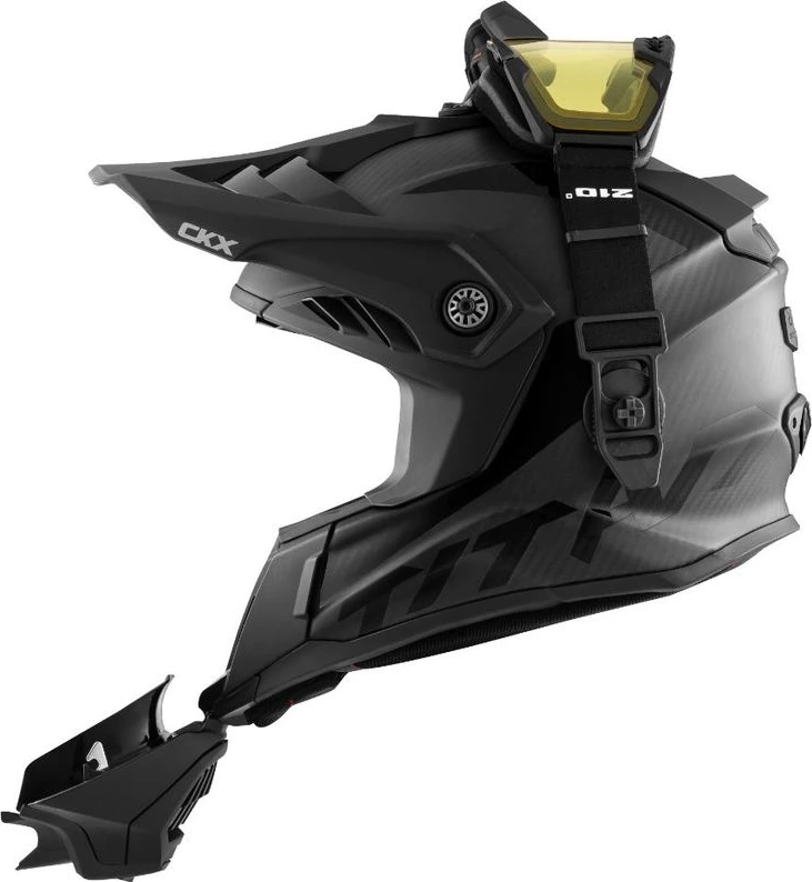 CKX Hjälm + Goggles TITAN Airflow Carbon Matt, S