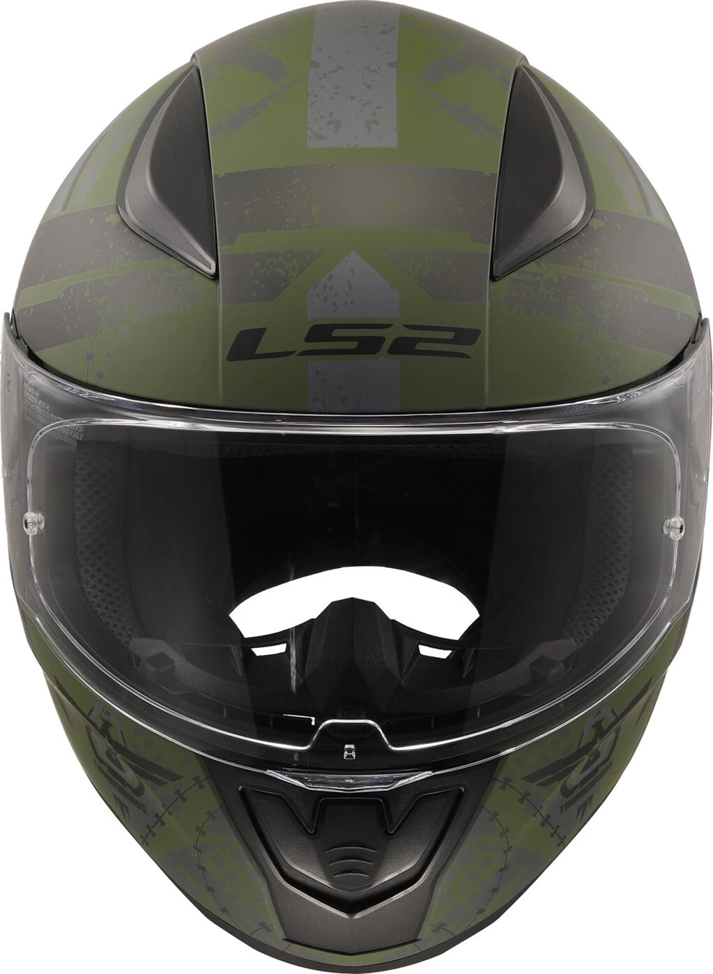 LS2 Rapid II Thunder Birds helmet military, Green, M, Matte