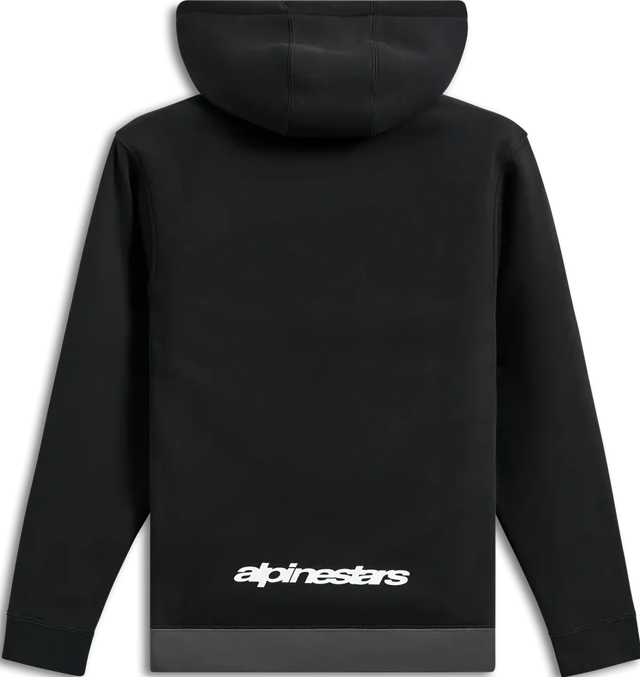 HOODIE PO PARALLEL BLACK/GUNMETAL S
