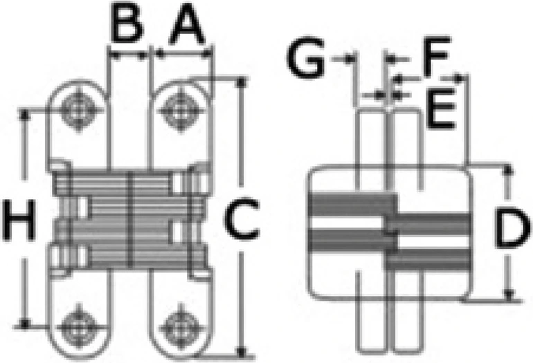 Hidden hinges