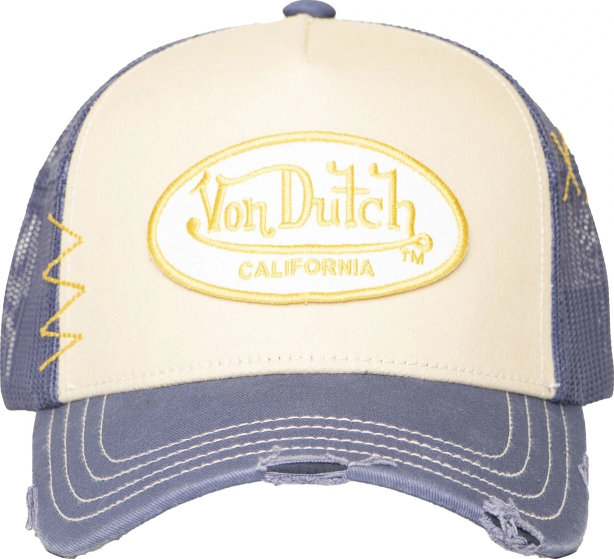 Von Dutch Trucker mesh cap, blue, Beige