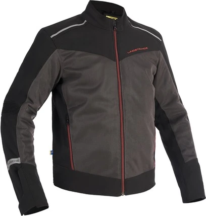 Lindstrands Textile Jacket Delsbo Black Grey, 46