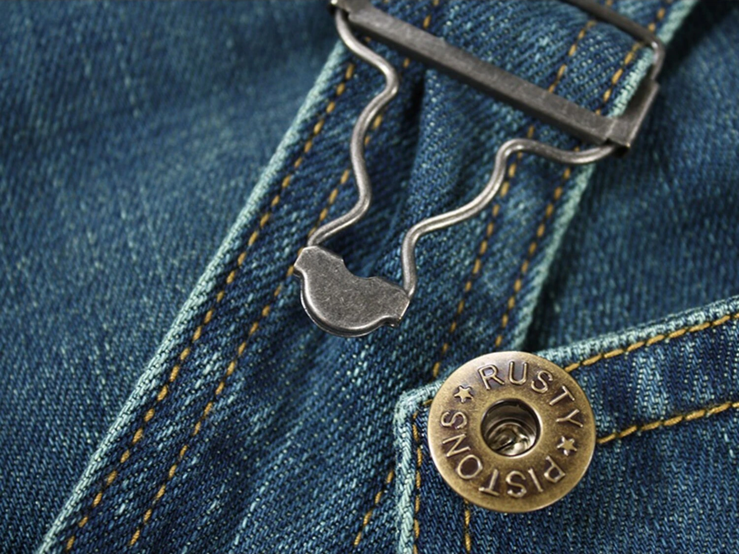 Rusty Pistons Bedford bib overall, Blue, 32/34