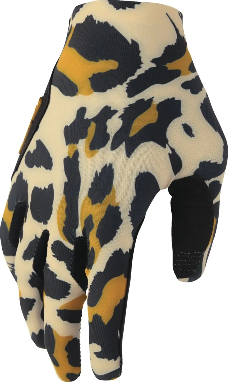 GLOVES WOMENS SPORTMODE CHEETAH TAN/BLACK SM
