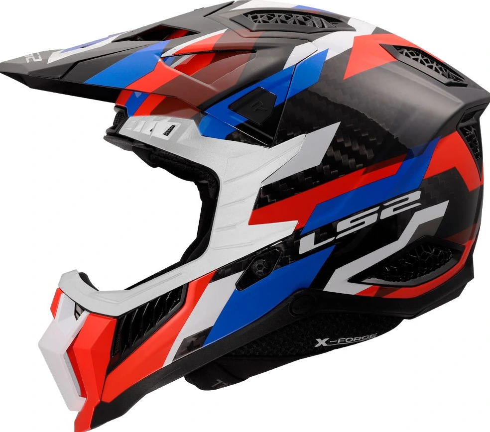 LS2 MX703 C X-FORCE PHANTOM Helmet - L, White Blue Red