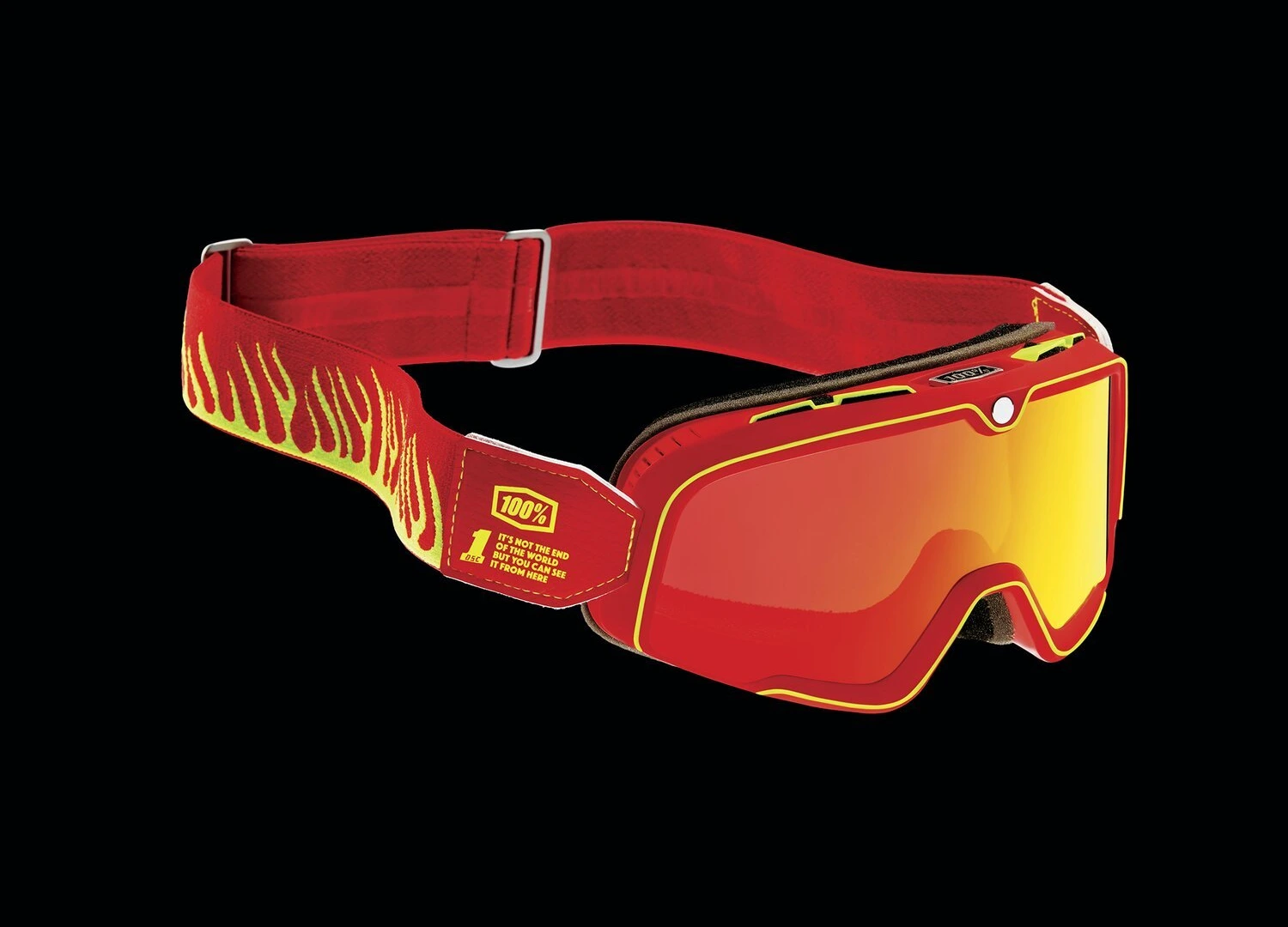 100% Barstow goggle Death Spray mirror red lens