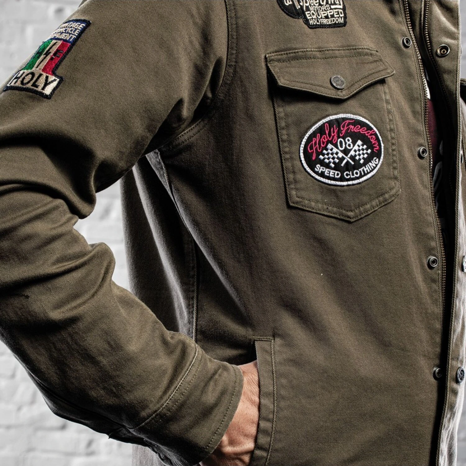 Holy Freedom Lieutenant jacket, military Green, Green, S