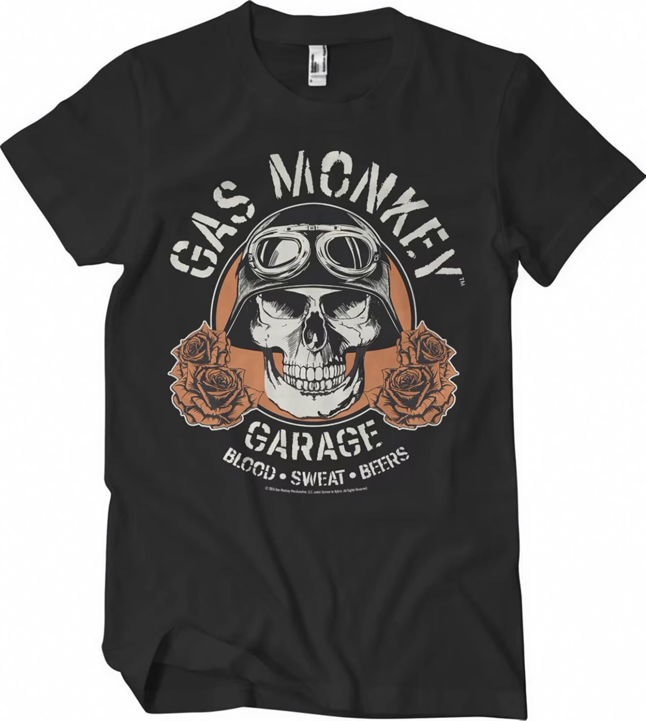 GMG Garage Skull t-shirt, Black, S