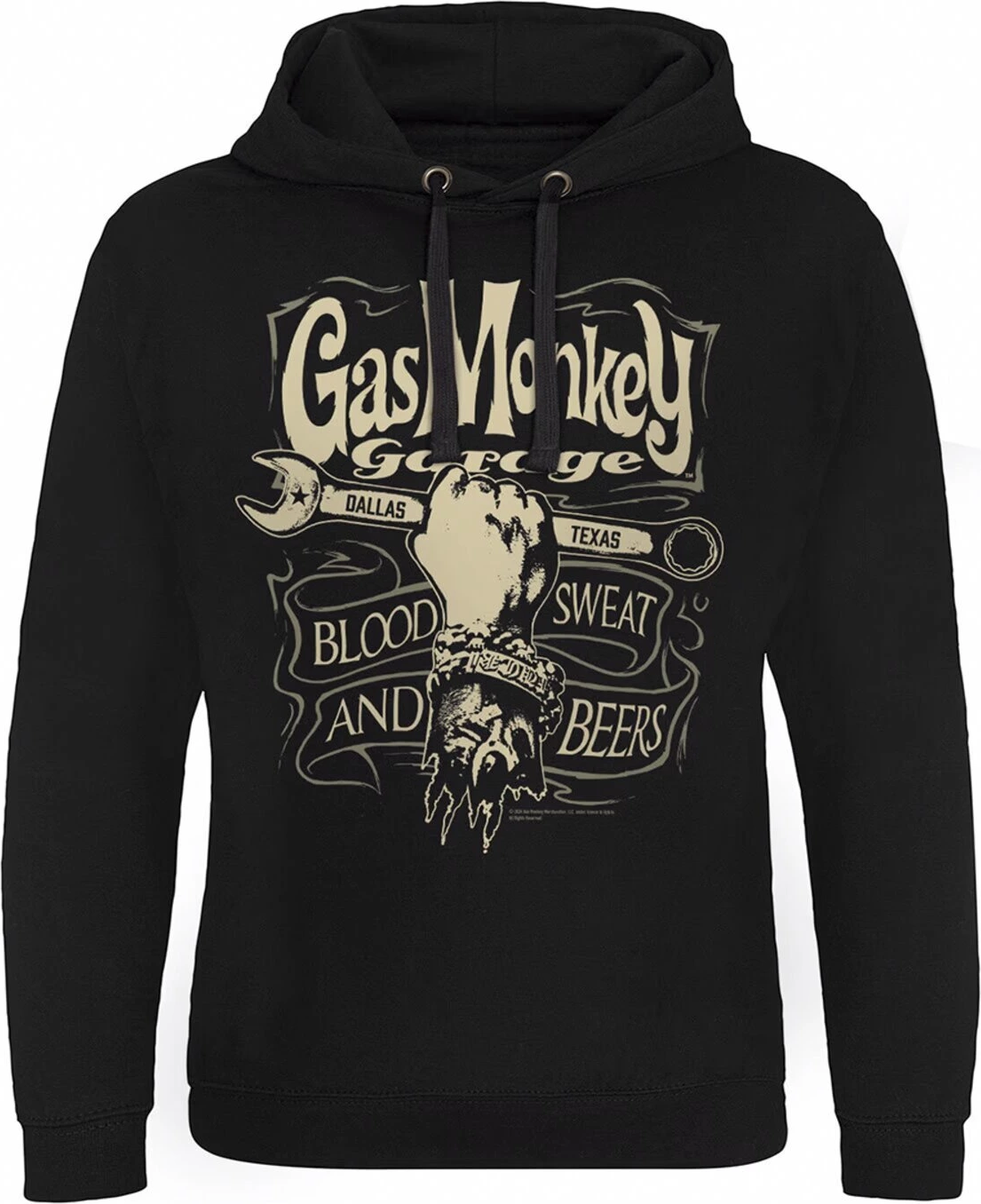 GMG Wrench Label epic hoodie, Black, 2XL