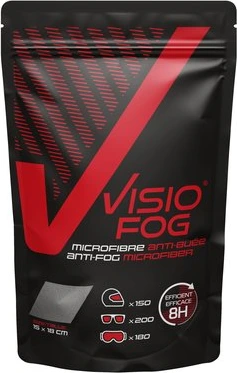 VISIOFOG Antifog microfiber wipe x200 use
