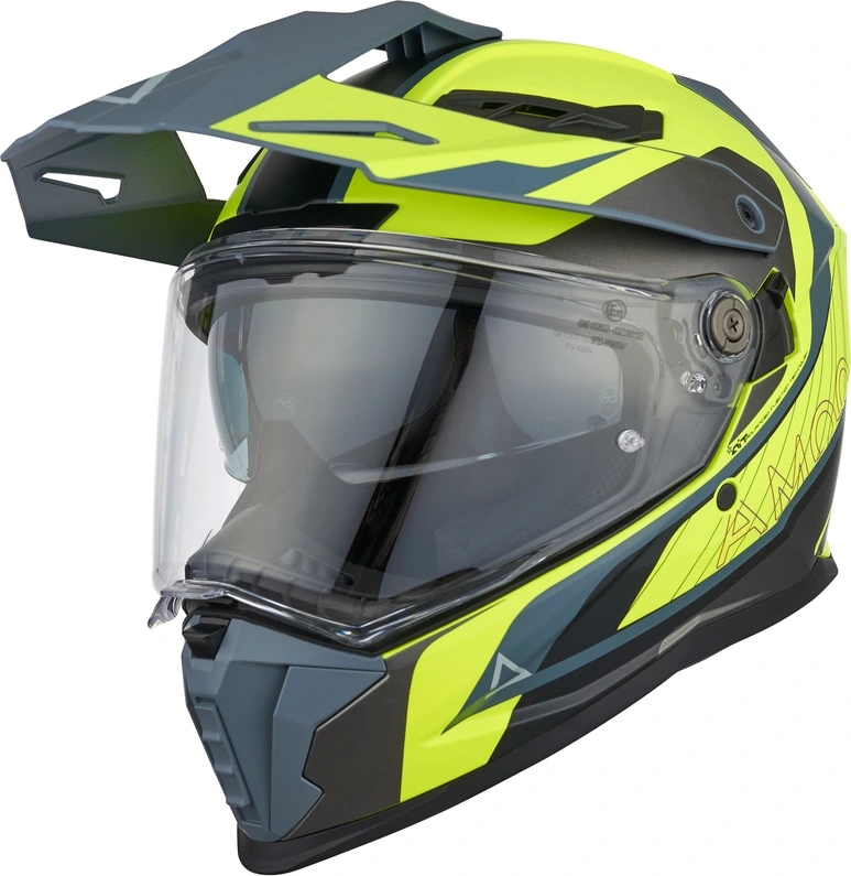 AMOQ Helmet AI100 Mojave grey/yellow, XS
