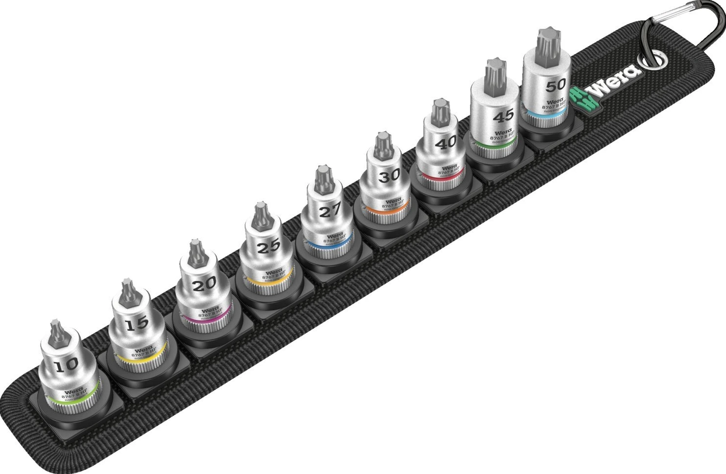 Wera socket belt with 3/8" drive Torx® socket bits