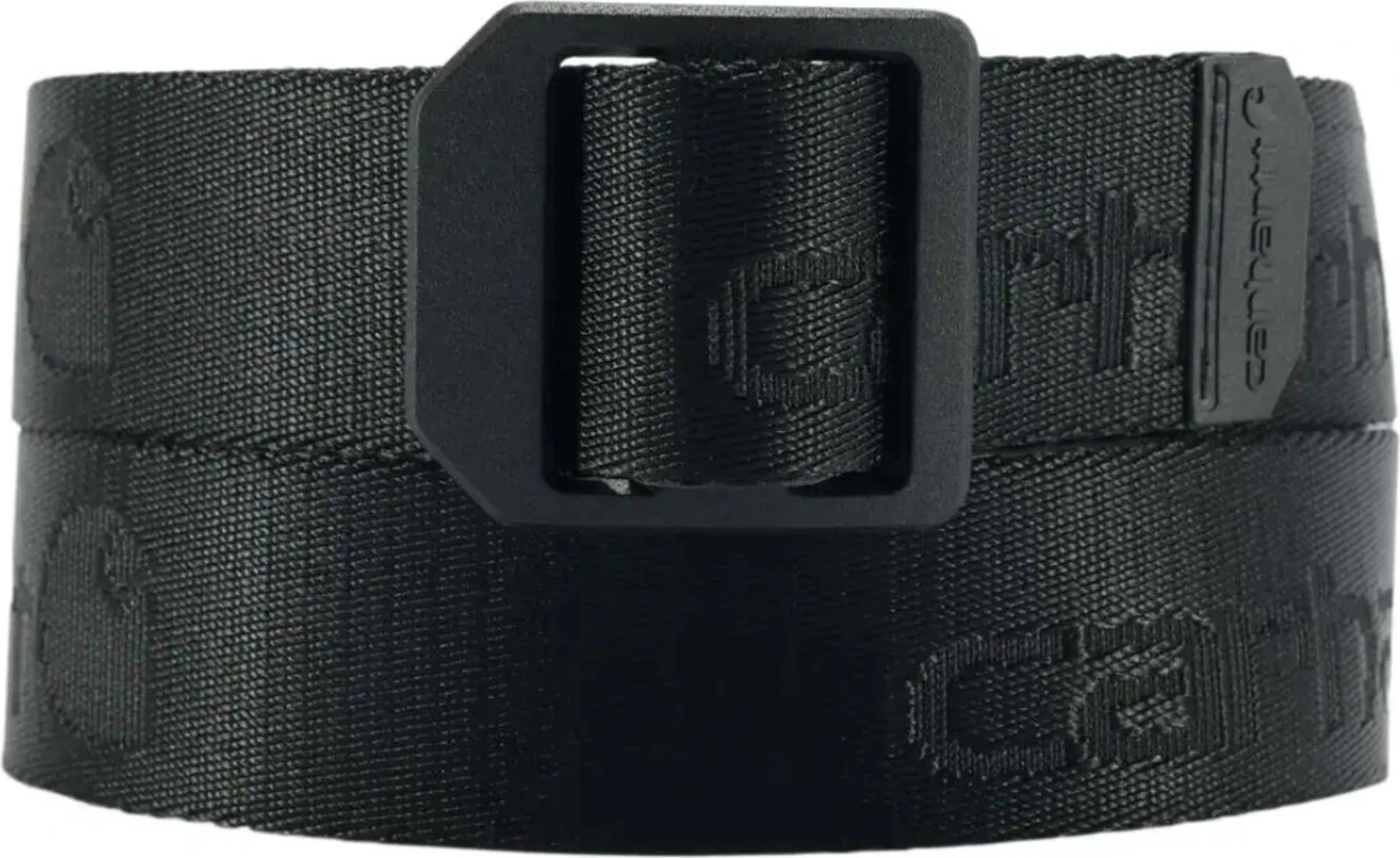 Carhartt Nylon Webbing Ladder Lock Belt, Black, XL