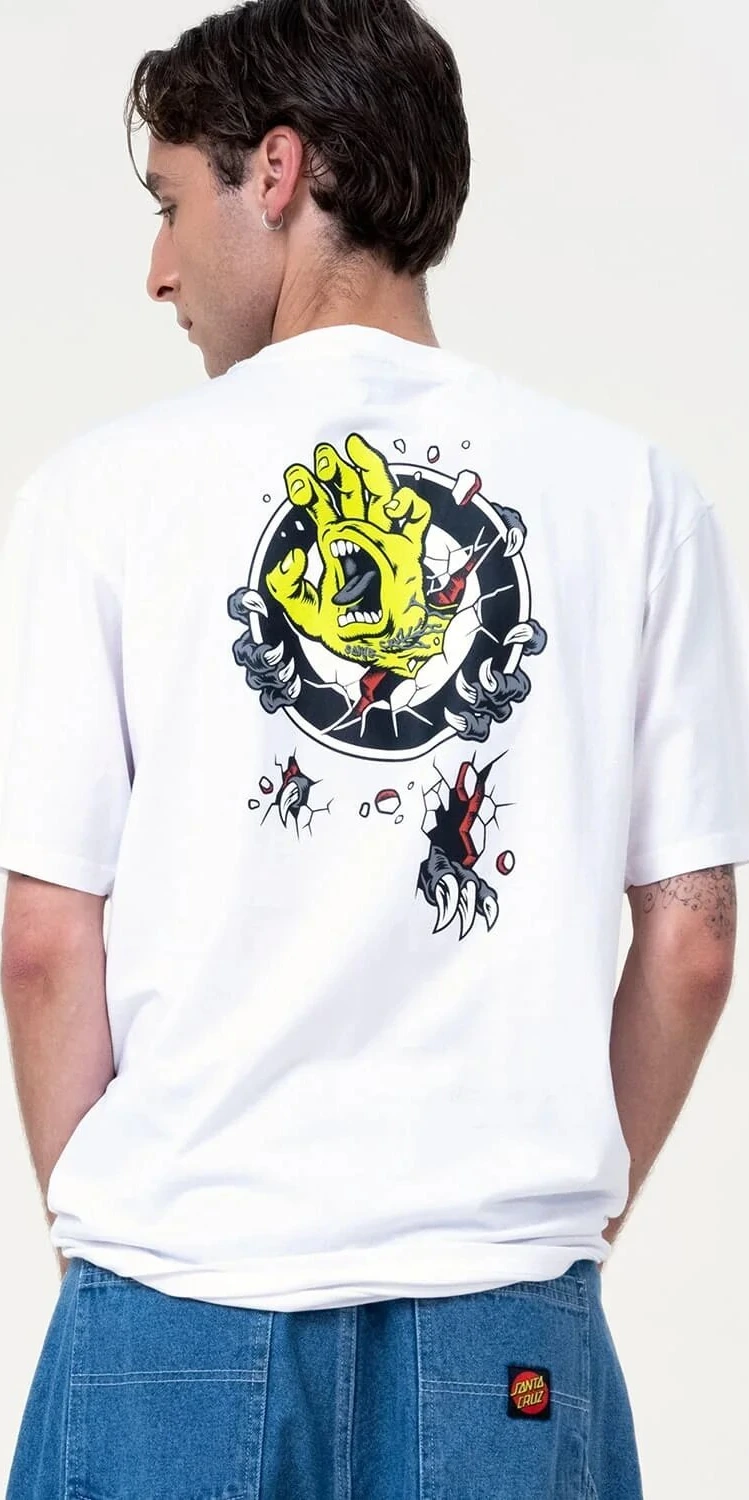 Santa Cruz Roskopp Screaming Target t-shirt white, M