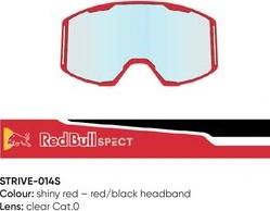 Spect Red Bull Strive MX Goggles Single lens