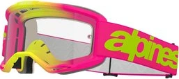 Alpinestars Goggle Vision 5 WORDMARK PINK FLUO YELLOW Clear