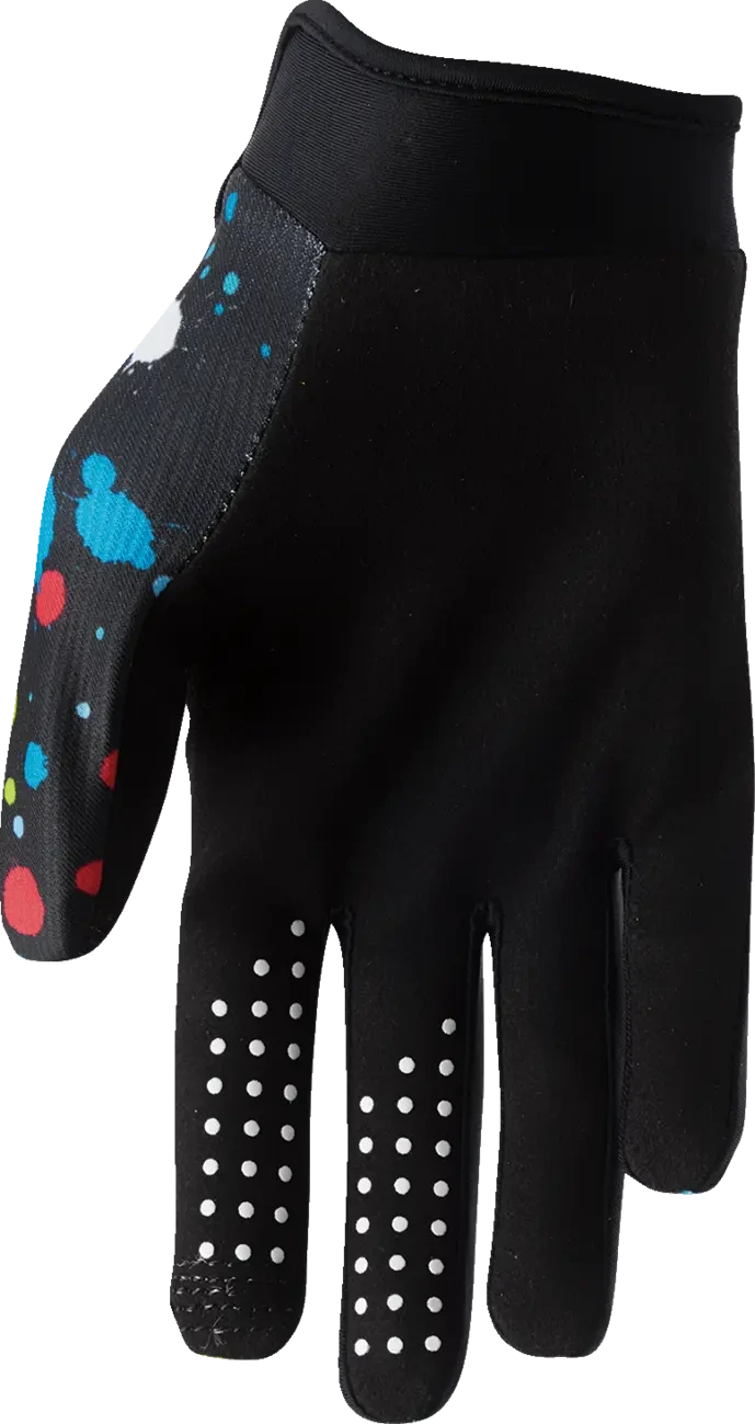 GLOVES YTH LAUNCHMODE SPLAT BLACK 2XS