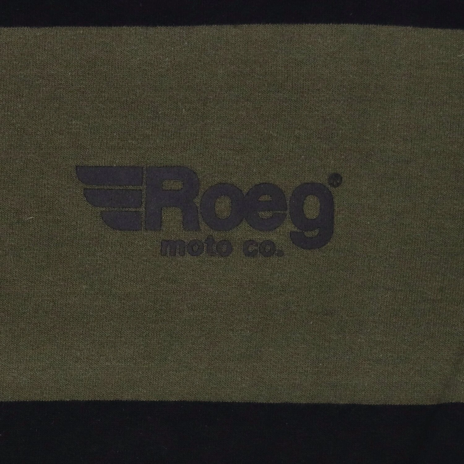 Roeg Shawn stripe sweatshirt, army Green, black, M
