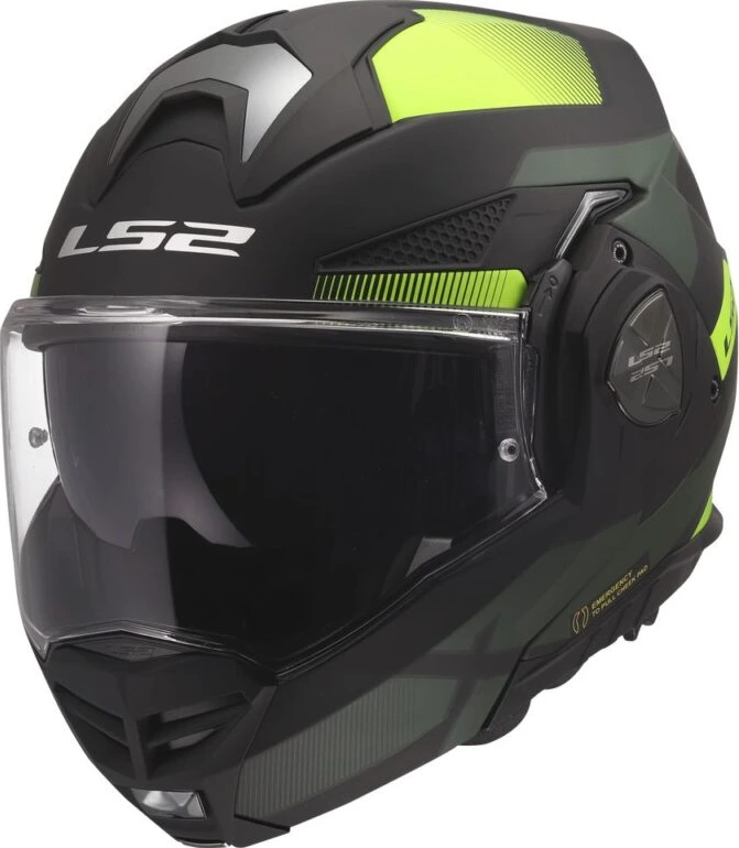 LS2 FF901 ADVANT X NOVA Helmet - Black H-V Yellow, L