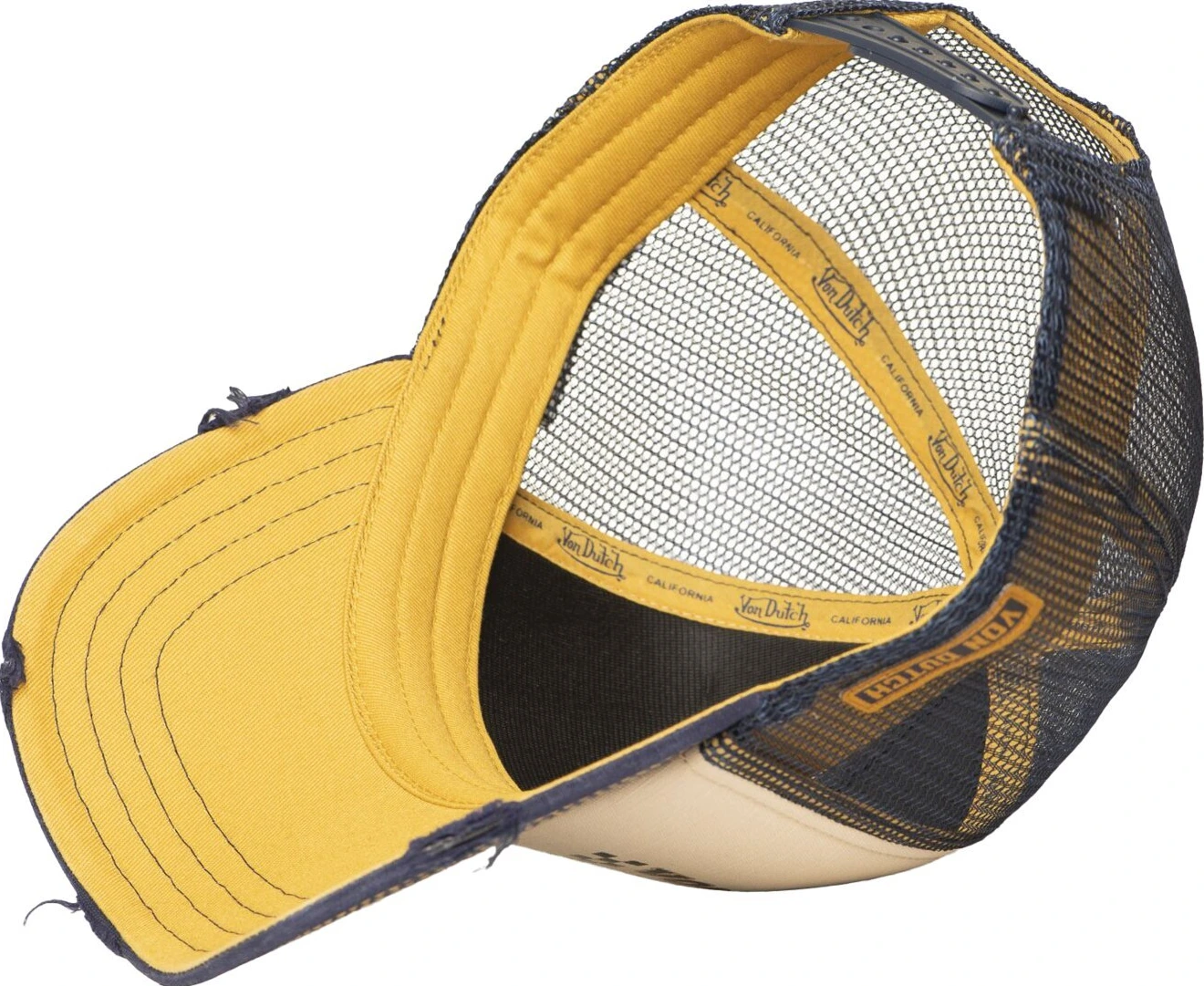 Von Dutch Trucker crew cap hard race, Beige