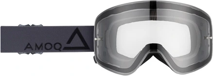 AMOQ MX Goggles Vision Magnetic Dark Grey-Black - Clear