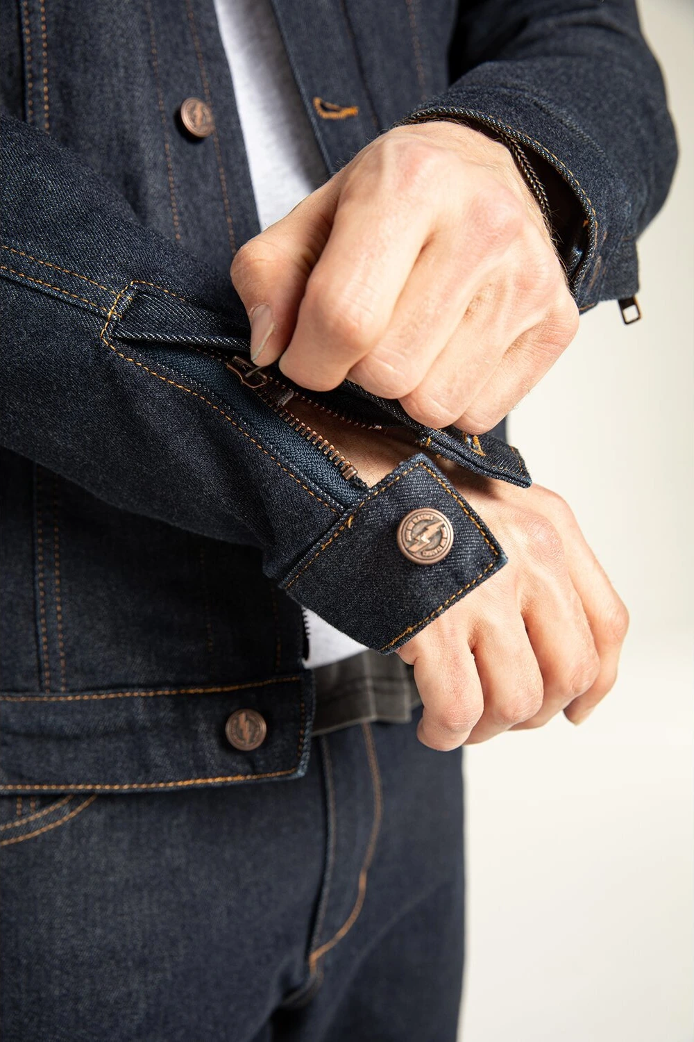 John Doe Maverick jacket, raw blue le, S