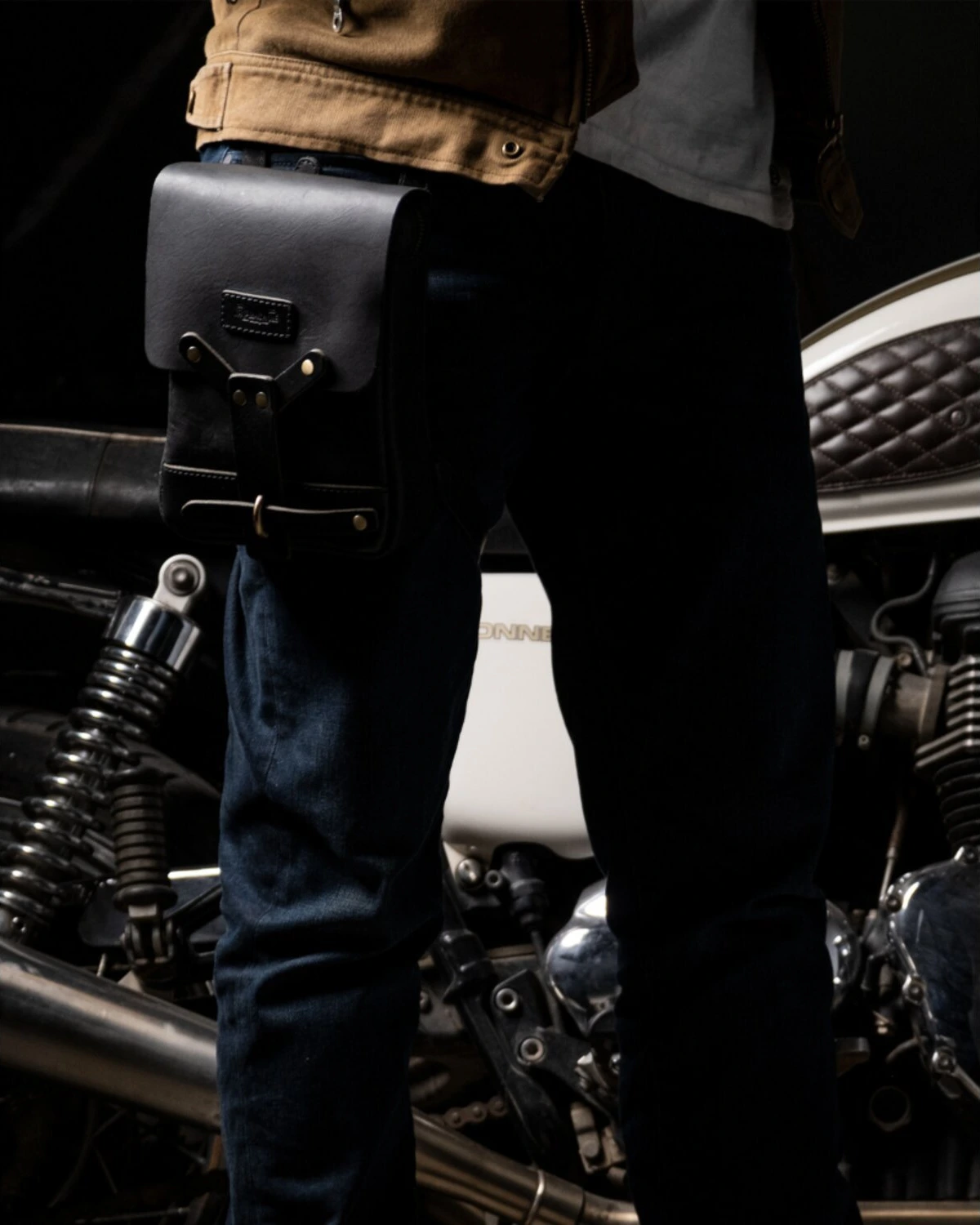 Trip Machine, Thigh bag / leg bag, Black