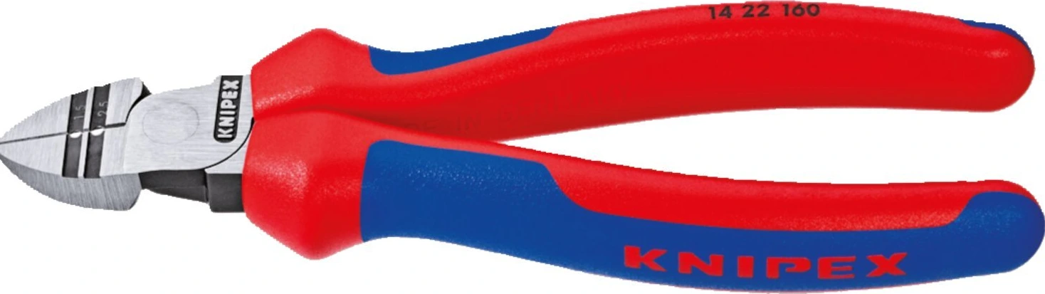 Knipex diagonal insulation strippers 160mm, Black