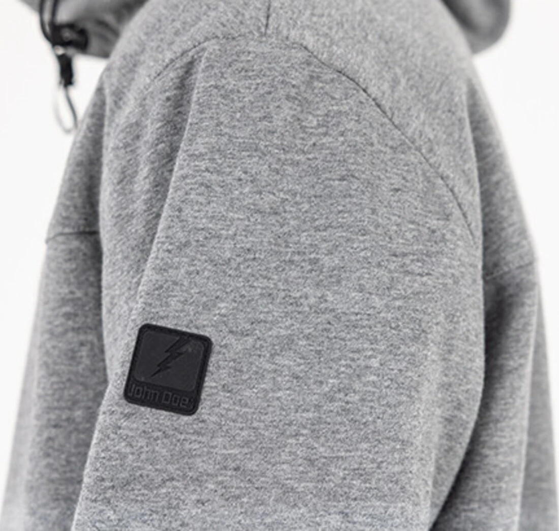 John Doe XTM hoodie V3, gray melange, 2XL